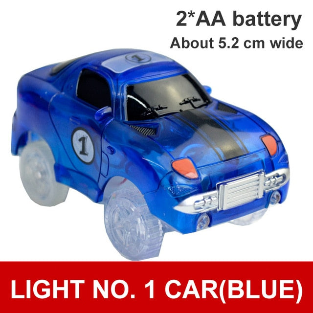 Magic Electronics LED Car Toys With Flashing Lights Electronics Car Flashing Light Magical Glow track toy cars toys cars for kid