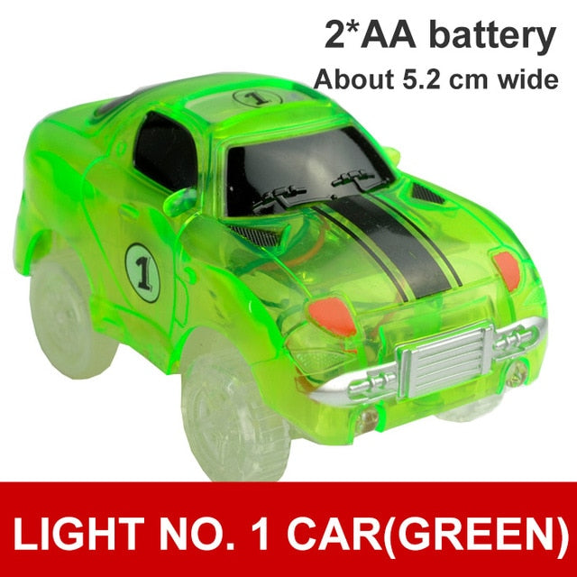 Magic Electronics LED Car Toys With Flashing Lights Electronics Car Flashing Light Magical Glow track toy cars toys cars for kid