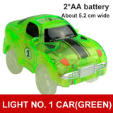 Magic Electronics LED Car Toys With Flashing Lights Electronics Car Flashing Light Magical Glow track toy cars toys cars for kid