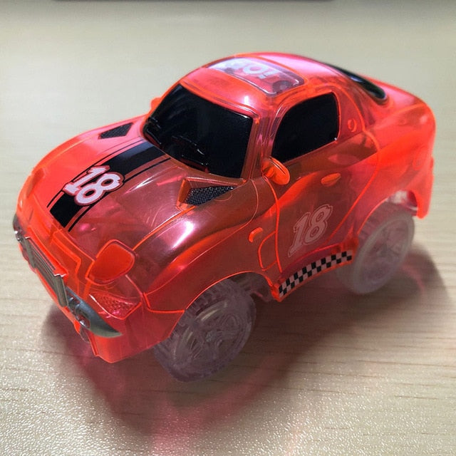Magic Electronics LED Car Toys With Flashing Lights Electronics Car Flashing Light Magical Glow track toy cars toys cars for kid
