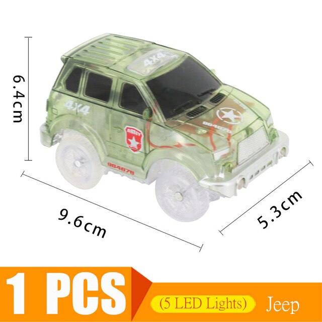 Magic Electronics LED Car Toys With Flashing Lights Electronics Car Flashing Light Magical Glow track toy cars toys cars for kid