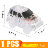 Magic Electronics LED Car Toys With Flashing Lights Electronics Car Flashing Light Magical Glow track toy cars toys cars for kid