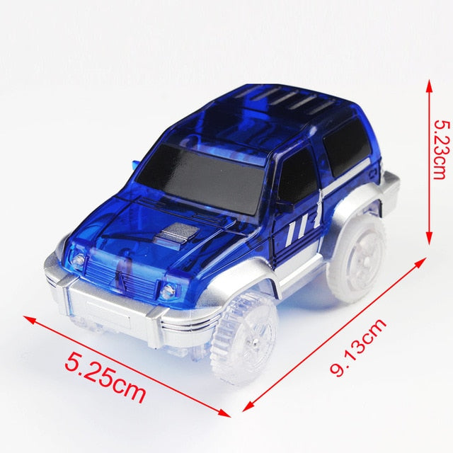 Magic Electronics LED Car Toys With Flashing Lights Electronics Car Flashing Light Magical Glow track toy cars toys cars for kid