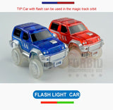 Magic Electronics LED Car Toys With Flashing Lights Electronics Car Flashing Light Magical Glow track toy cars toys cars for kid