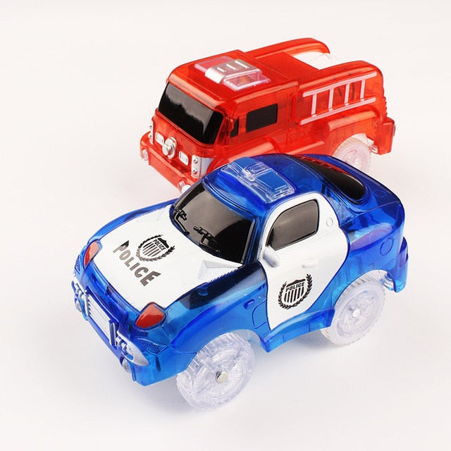 Magic Electronics LED Car Toys With Flashing Lights Electronics Car Flashing Light Magical Glow track toy cars toys cars for kid