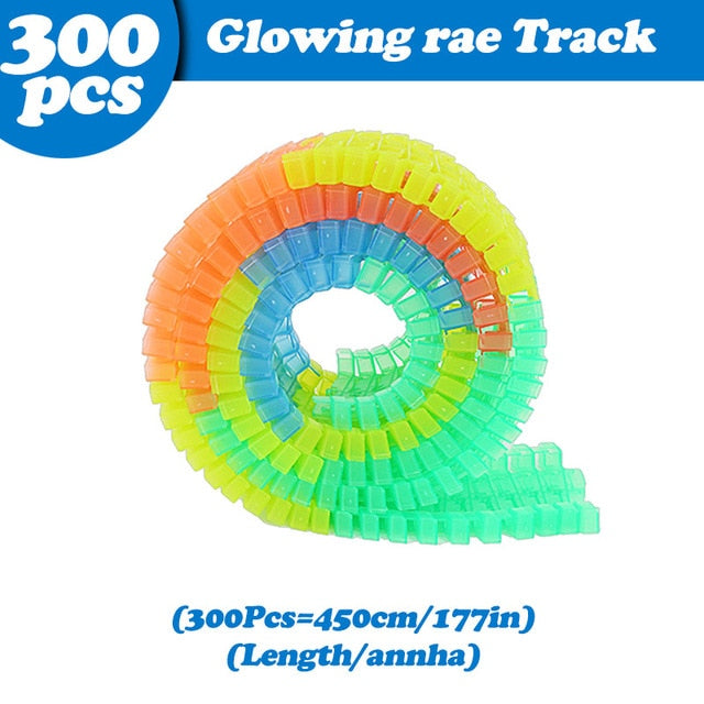 Magic Electronics LED Car Toys With Flashing Lights Electronics Car Flashing Light Magical Glow track toy cars toys cars for kid