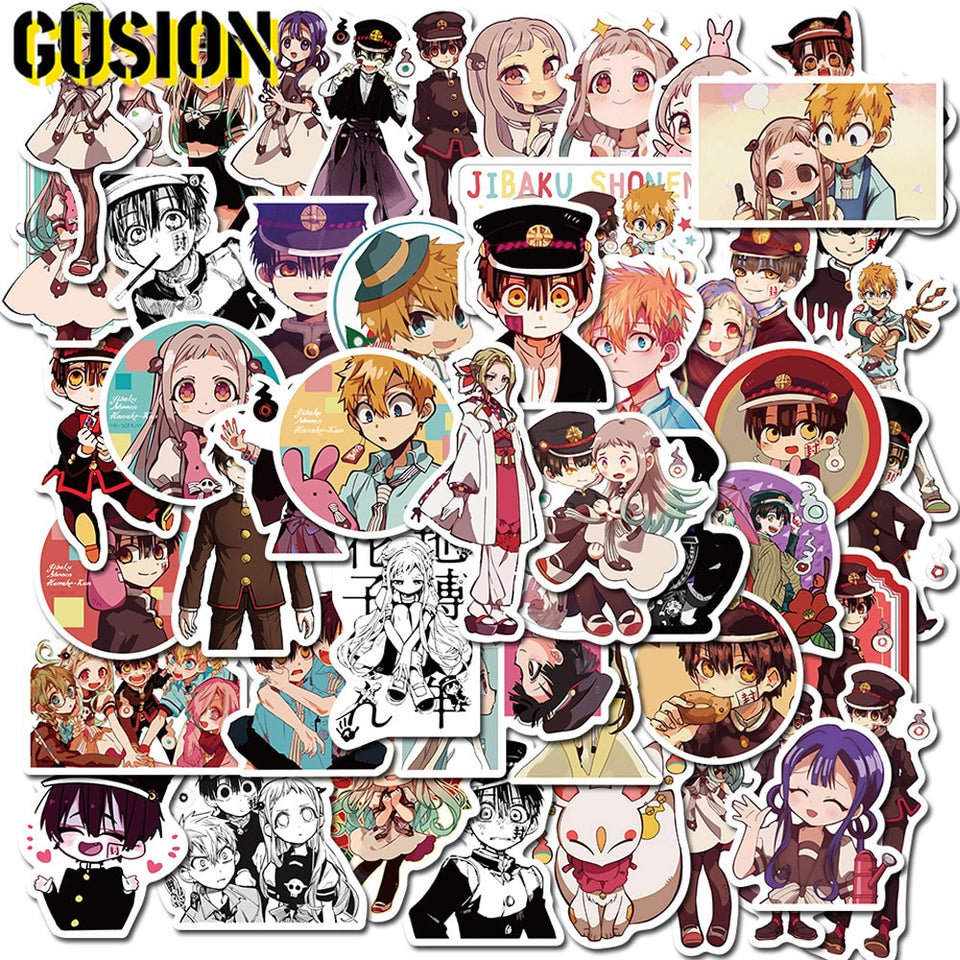 10/30/50pcs/Pack Cute Toilet-Bound Hanako-kun Anime Stickers Laptop Guitar Skateboard Luggage Car Funny Graffiti Sticker Kid Toy