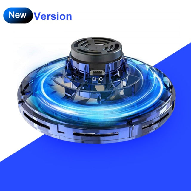 ZK20 Mini Drone LED Flying Spinner Flynova Fingertip Spinner Upgrade Flying Gyro Aircraft Parent-child Fun Interactive Toy Gift