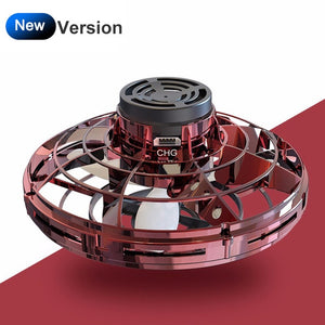 ZK20 Mini Drone LED Flying Spinner Flynova Fingertip Spinner Upgrade Flying Gyro Aircraft Parent-child Fun Interactive Toy Gift