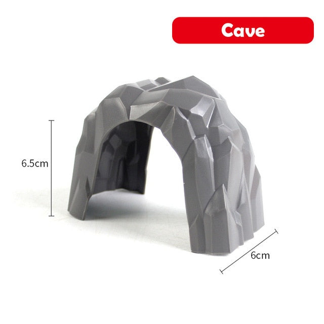 Wooden Track Railway Accessories Bridge Train Station Tunnel Cross Compatible All Brands Wood Track Educational Toys for Kids