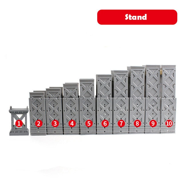 Wooden Track Railway Accessories Bridge Train Station Tunnel Cross Compatible All Brands Wood Track Educational Toys for Kids