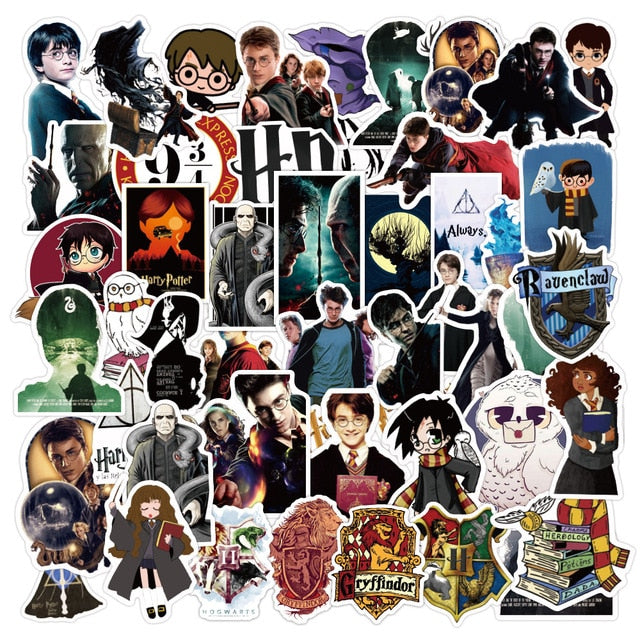 25PCS Cartoon HP Pottes Classic Harries Stickers Luggage Skateboard Laptop Sticker Refrigerator Stationery Waterproof Stickers