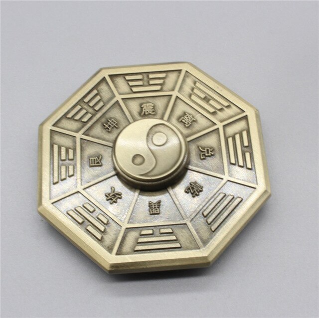 Taiji Eight Diagrams Fingertip Gyro Metal Fingertip Gyro Toy Gift Finger Gyro Adult Gift Spinner Anti Stress Fidget Spinner