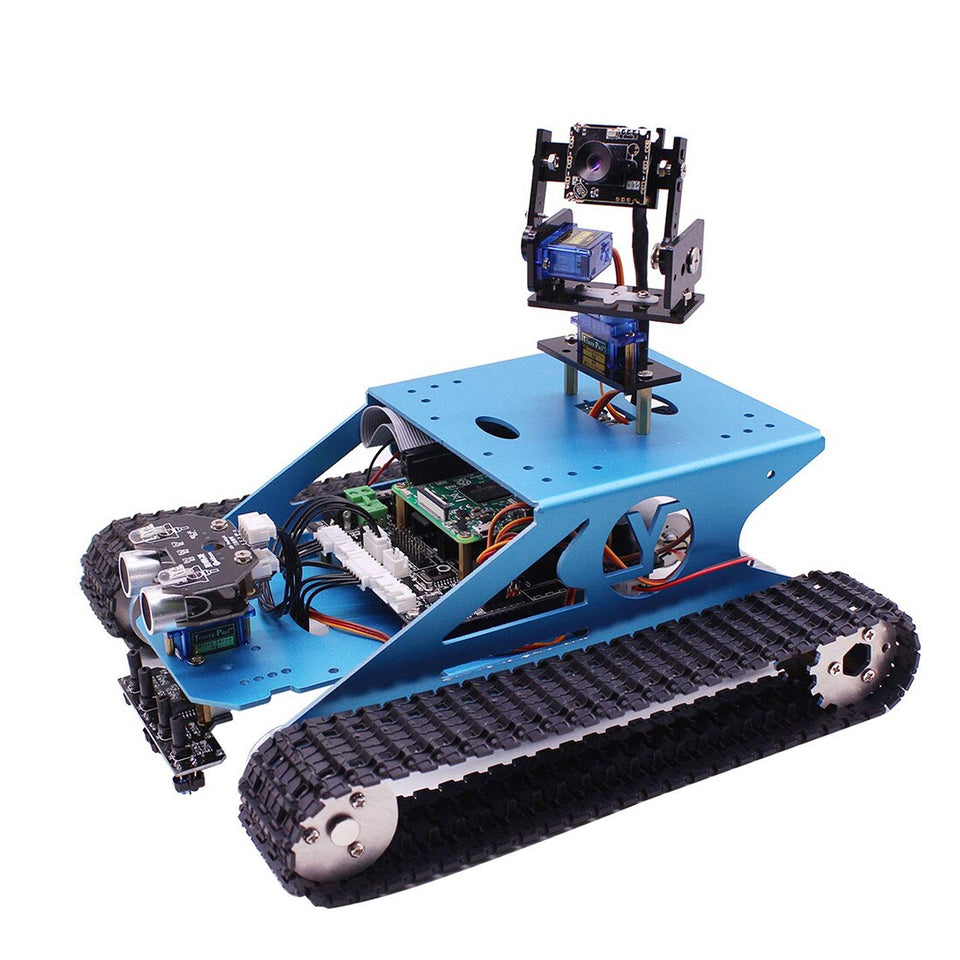EU Robotic Kit WiFi Wireless Video Programming Electronic Toy DIY Robots For Kids/Adults Compatible RPI (Without Raspberry Pi)