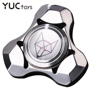 Stainless Steel Hand Spinner Fidget Silent Bearing Zinc Alloy Metal Steel Ball Mute Edc Finger Gyro Relieve Stress Boy Xmas Gift
