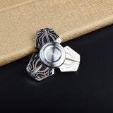 Stainless Steel Hand Spinner Fidget Silent Bearing Zinc Alloy Metal Steel Ball Mute Edc Finger Gyro Relieve Stress Boy Xmas Gift
