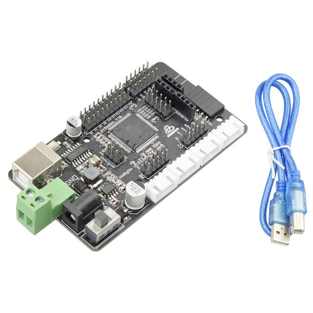 9-24V 4 Channels DC Motor Speed Encoder Controller PS2 Handle with Arduino MEGA2560 Board 24V Motor Driver Board PWM Controller