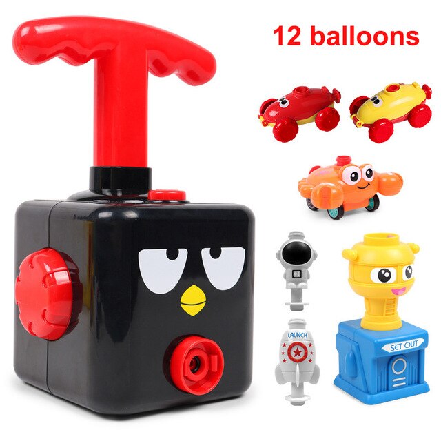 Funny Car Children Cute Car Inertial Power Balloon Toy Boy Hot Frog Duck Model Educational Science Experiment Toys For Kid Gifts
