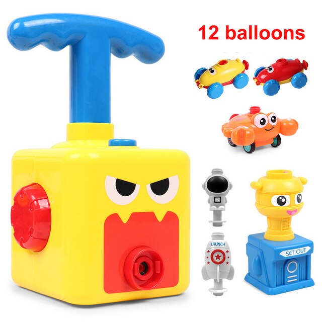 Funny Car Children Cute Car Inertial Power Balloon Toy Boy Hot Frog Duck Model Educational Science Experiment Toys For Kid Gifts