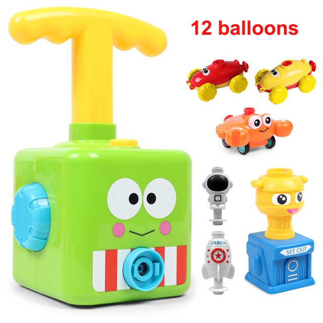 Funny Car Children Cute Car Inertial Power Balloon Toy Boy Hot Frog Duck Model Educational Science Experiment Toys For Kid Gifts