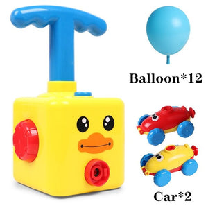 Funny Car Children Cute Car Inertial Power Balloon Toy Boy Hot Frog Duck Model Educational Science Experiment Toys For Kid Gifts