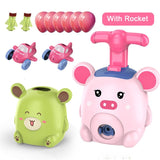 Funny Car Children Cute Car Inertial Power Balloon Toy Boy Hot Frog Duck Model Educational Science Experiment Toys For Kid Gifts