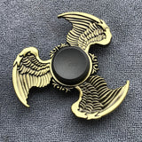 Bronze Superman Finger Spinner Toys for Children Thor Hammer Alloy Metal Hand Tri Spinner Ring for Adults Toys