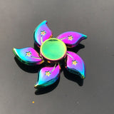 Colorful Zinc Alloy Fidget Spinner Gyro Toys R188 Metal Bearing Rainbow Hand Spinner  Focus Toys For Adult Kids Christmas Gifts
