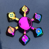 Colorful Zinc Alloy Fidget Spinner Gyro Toys R188 Metal Bearing Rainbow Hand Spinner  Focus Toys For Adult Kids Christmas Gifts