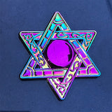 Colorful Zinc Alloy Fidget Spinner Gyro Toys R188 Metal Bearing Rainbow Hand Spinner  Focus Toys For Adult Kids Christmas Gifts