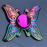 Colorful Zinc Alloy Fidget Spinner Gyro Toys R188 Metal Bearing Rainbow Hand Spinner  Focus Toys For Adult Kids Christmas Gifts