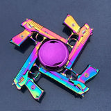 Colorful Zinc Alloy Fidget Spinner Gyro Toys R188 Metal Bearing Rainbow Hand Spinner  Focus Toys For Adult Kids Christmas Gifts