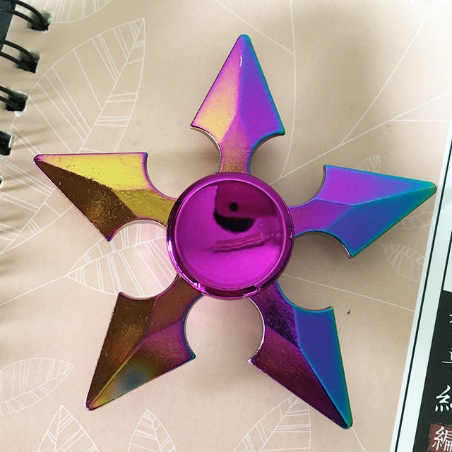 Colorful Zinc Alloy Fidget Spinner Gyro Toys R188 Metal Bearing Rainbow Hand Spinner  Focus Toys For Adult Kids Christmas Gifts