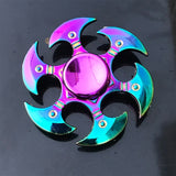 Colorful Zinc Alloy Fidget Spinner Gyro Toys R188 Metal Bearing Rainbow Hand Spinner  Focus Toys For Adult Kids Christmas Gifts