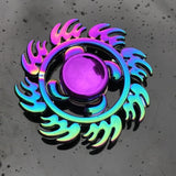 Dazzling Rainbow Finger Spinner Metal R118 Bearing Spinner Toy Adult Toys for Children Raytheon Mushroom 60-65mm Fidget Spinner