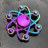Dazzling Rainbow Finger Spinner Metal R118 Bearing Spinner Toy Adult Toys for Children Raytheon Mushroom 60-65mm Fidget Spinner