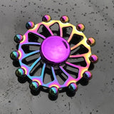 Dazzling Rainbow Finger Spinner Metal R118 Bearing Spinner Toy Adult Toys for Children Raytheon Mushroom 60-65mm Fidget Spinner