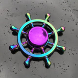 Dazzling Rainbow Finger Spinner Metal R118 Bearing Spinner Toy Adult Toys for Children Raytheon Mushroom 60-65mm Fidget Spinner