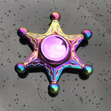 Dazzling Rainbow Finger Spinner Metal R118 Bearing Spinner Toy Adult Toys for Children Raytheon Mushroom 60-65mm Fidget Spinner