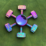 Dazzling Rainbow Finger Spinner Metal R118 Bearing Spinner Toy Adult Toys for Children Raytheon Mushroom 60-65mm Fidget Spinner