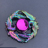 Dazzling Rainbow Finger Spinner Metal R118 Bearing Spinner Toy Adult Toys for Children Raytheon Mushroom 60-65mm Fidget Spinner