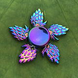 Dazzling Rainbow Finger Spinner Metal R118 Bearing Spinner Toy Adult Toys for Children Raytheon Mushroom 60-65mm Fidget Spinner