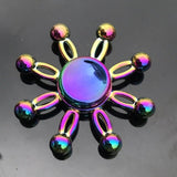 Dazzling Rainbow Finger Spinner Metal R118 Bearing Spinner Toy Adult Toys for Children Raytheon Mushroom 60-65mm Fidget Spinner