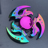 Dazzling Rainbow Finger Spinner Metal R118 Bearing Spinner Toy Adult Toys for Children Raytheon Mushroom 60-65mm Fidget Spinner