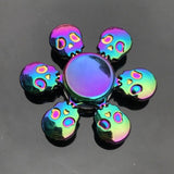 Dazzling Rainbow Finger Spinner Metal R118 Bearing Spinner Toy Adult Toys for Children Raytheon Mushroom 60-65mm Fidget Spinner