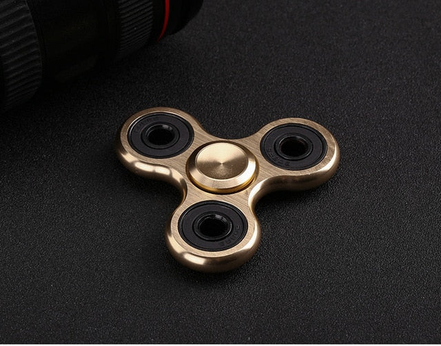 EDC Hand For Autism ADHD Anxiety Stress Relief Focus Kids Alloy Metal Aluminum Spinner Hand  Fidget Spinner Toys