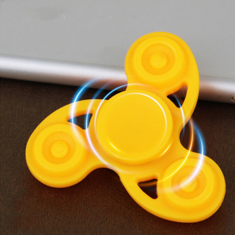 Multi Color Tri-Spinner Fidget Toy Plastic EDC Hand Spinner For Autism and ADHD Anxiety Stress Relief Focus Toys Kids Gift